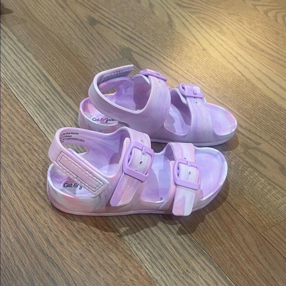 Cat & Jack Kids Pink and purple sandals